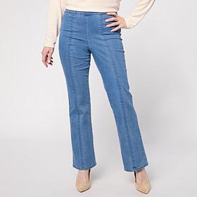 G by Giuliana G5 Stretch Denim Pull-On Mini Bootcut Jean