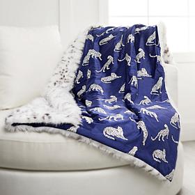 G by Giuliana Home 50" x 60" Faux Fur Snow Leopard Throw 