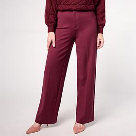 G by Giuliana Ponte Knit Wide Leg Trouser