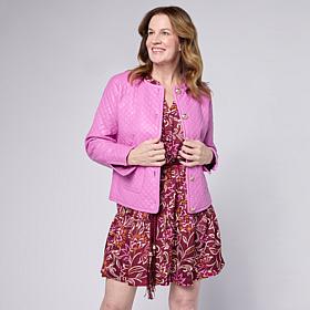 G by Giuliana Quilted Faux Leather Jacket