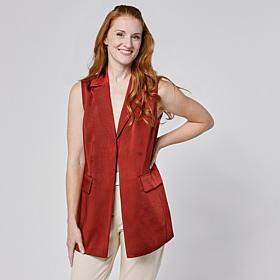 G by Giuliana Shimmer Woven Vest