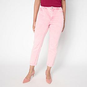 G by Giuliana Stretch Denim Straight-Leg Cropped Jean