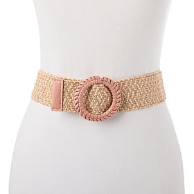 G by Giuliana Stretch Raffia Belt