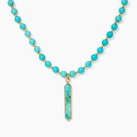 GemHues Gemstone Linear Pendant Necklace