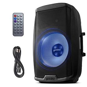 Gemini AS-2115BT-LT 15 Inch Active Multi-LED Bluetooth Loudspeaker