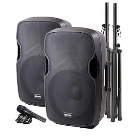 Gemini PA-SYS15 Dual 15 Inch Speaker PA Package