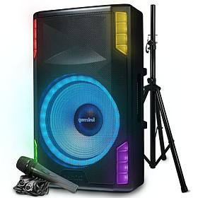 Gemini Sound GSP-L5500PK 15" Bluetooth DJ Speaker w/LED Lights & Mic