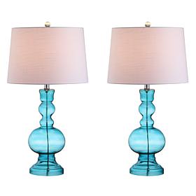 Genie 28.5" Glass LED Table Lamp Set of 2 by JONATHAN Y