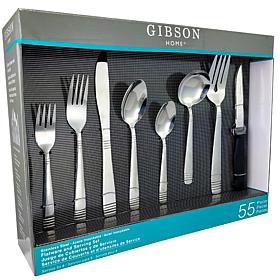 Gibson Palmore Plus 55 Piece Flatware Set