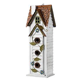 Glitzhome 24.25" Villa-Style 3-Tier Solid Wood Birdhouse
