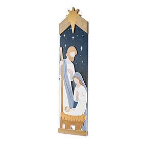 Glitzhome 42"H Christmas Double Sided Nativity Porch Leaner