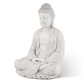 Glitzhome MGO Meditating Buddha Statue 22.75" H