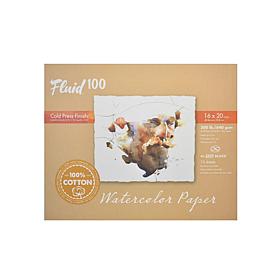 Global Art Fluid 100 Watercolor Paper EZ Blocks ColdPress 16x20 300lb.