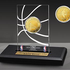 Golden State Warriors 7-Time Champions Gold Coin Acrylic Desk Top