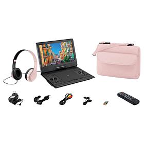 GPX 12" Portable Bluetooth DVD Player w/Carry Bag, Headphones & Remote