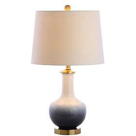 Gradient 25" Ceramic and Brass LED Table Lamp by JONATHAN Y
