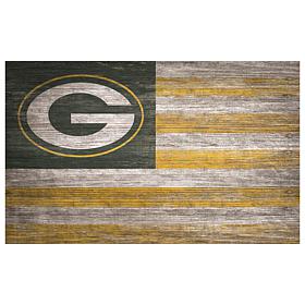 Green Bay Packers Distressed Flag 11x19