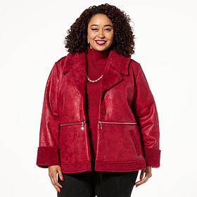 GREY by Jhoan Sebastian Grey 2-in-1 Shearling/Faux Leather Jacket