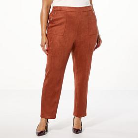 GREY by Jhoan Sebastian Grey Bonded Faux Suede Pull-On Pant