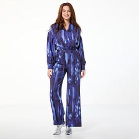 GREY by Jhoan Sebastian Grey Crepe Satin Jumpsuit