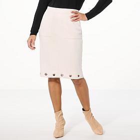 GREY by Jhoan Sebastian Grey Faux Suede Capsule Skirt