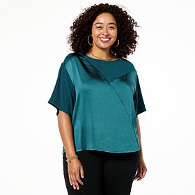 GREY by Jhoan Sebastian Grey Satin and Matte Tee