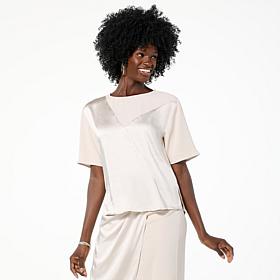 GREY by Jhoan Sebastian Grey Satin and Matte Tee