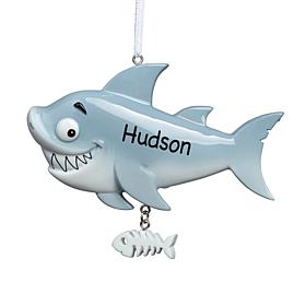Grey Shark Personalized Ornament