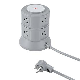 Griffin 10-Port Swivel Table Tower Surge Protector w/Wireless Charging