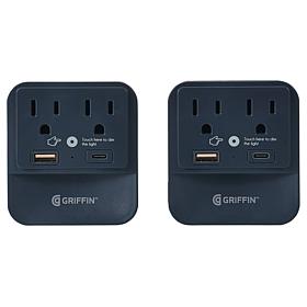 Griffin Wall Charger 2pk w/ Night Light