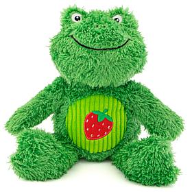 Guru Soft Scents Frog Plush Dog Toy with Scented Squeaker