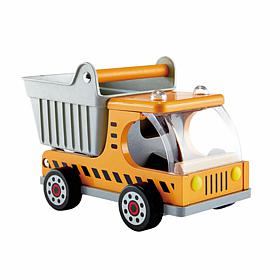 Hape Dumper Truck - Kid's Wooden Construction Toys Vehicle - Yellow
