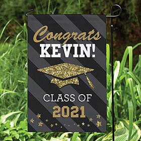 Happy Graduation Personalized Garden Flag