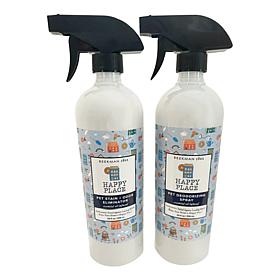 Happy Place 2pc Pet Deodorize Spray & Pet Stain & Odor Eliminator Set