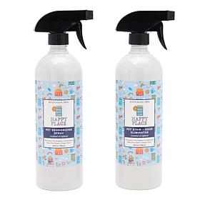 Happy Place 2pc Pet Deodorize Spray & Pet Stain & Odor Eliminator Set