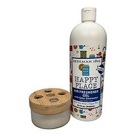 Happy Place Air Freshening & Odor Eliminating 32 oz. Gel Set with Jar
