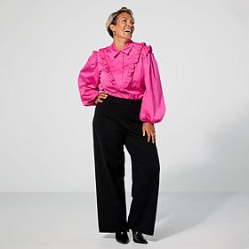 Harlem's Fashion Row x Kaphill Collection Sweater Knit Wide-Leg Pant