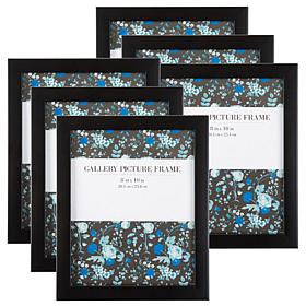 Hastings Home 8" x 10" Picture Frames 6-Pack - Black
