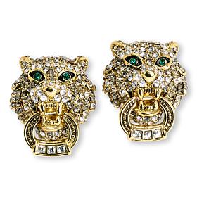 Heidi Daus Animal Magic Crystal-Encrusted Stud Earrings