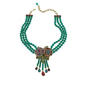 Heidi Daus Captivating Corsage Crystal Beaded Necklace