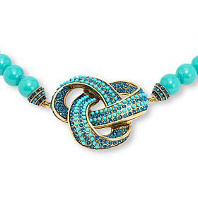 Heidi Daus Love Me Knot 17-1/4" Crystal Beaded Necklace