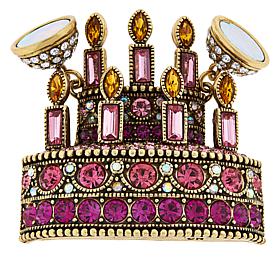 Heidi Daus "Magnetic Charm" Crystal Cake Pendant