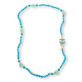 Heidi Daus Ship Bottom 46-1/2" Anchor Clasp Beaded Necklace