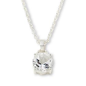 Herkimer Mines "Diamond" Quartz Faceted Drop Pendant with Chain