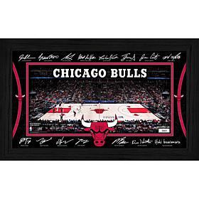Highland Mint Chicago Bulls Signature Court Limited Edition Print