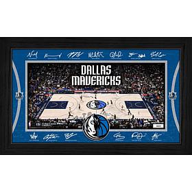 Highland Mint Dallas Mavericks Signature Court 12" x 20" Framed Print