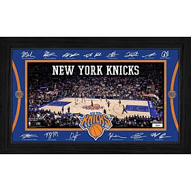 Highland Mint New York Knicks Signature Court 12" x 20" Wood Frame
