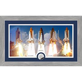 Highland Mint Space Shuttle Program Shuttle Launch Coin Photo Mint