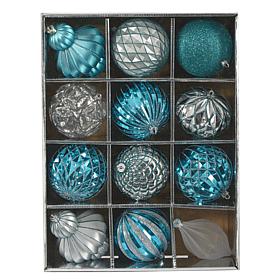Holiday Lux Shatterproof, 12 Count Christmas Tree Ornament Set, 100...