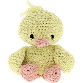 Hoooked Duckling Danny Yarn Kit w/Eco Brabante Yarn - Yellow & Peach